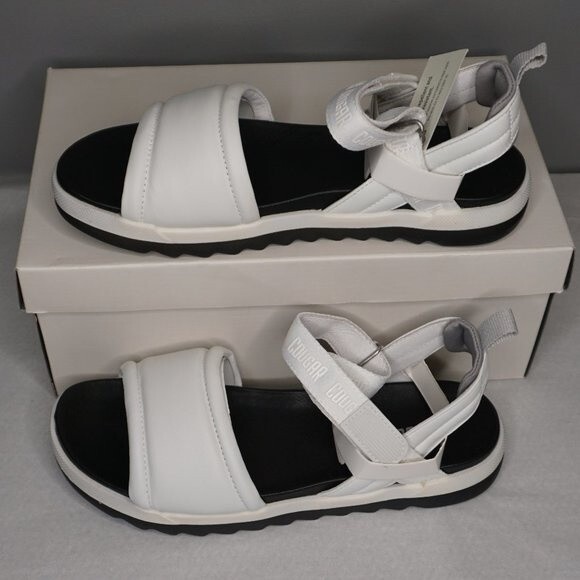 Cougar Leona White Leather Sport Sandals Size 10 NWT - Picture 4 of 10